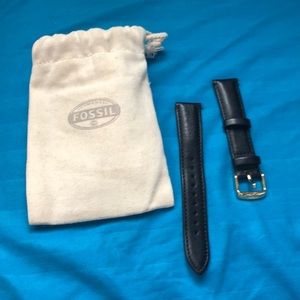 Fossil leather watch strap 18 GOLD